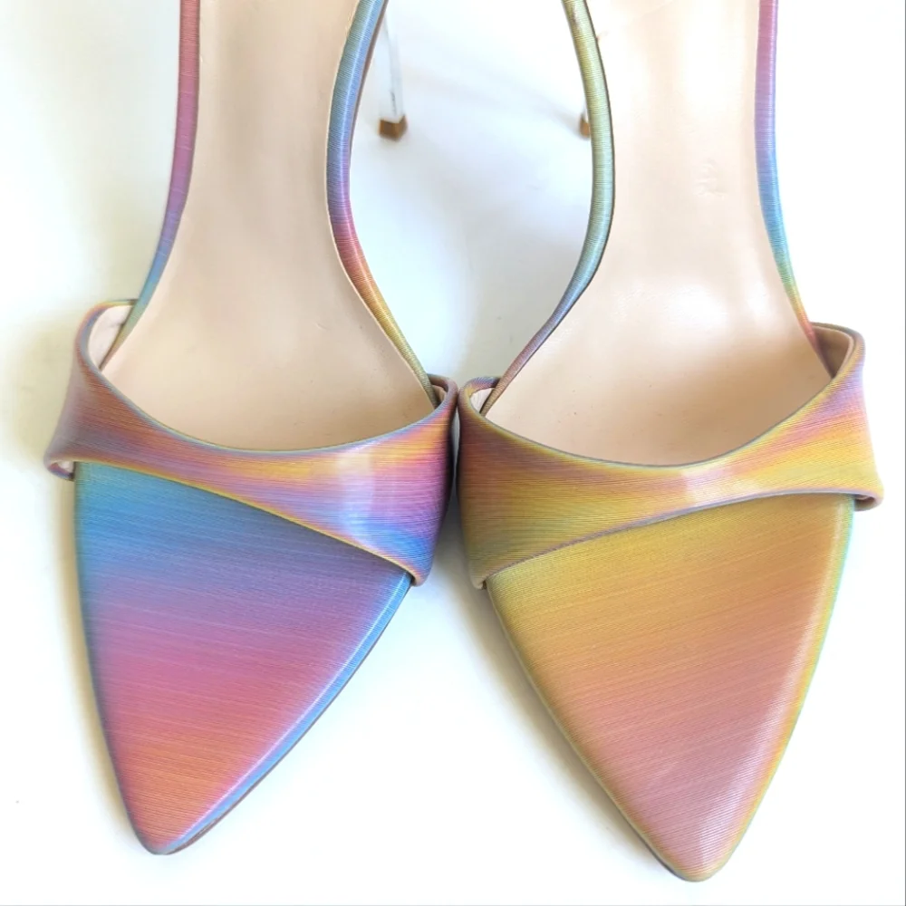 Iridescent Pointed Toe Stiletto Mule Heel - Women - Picture 15 of 16